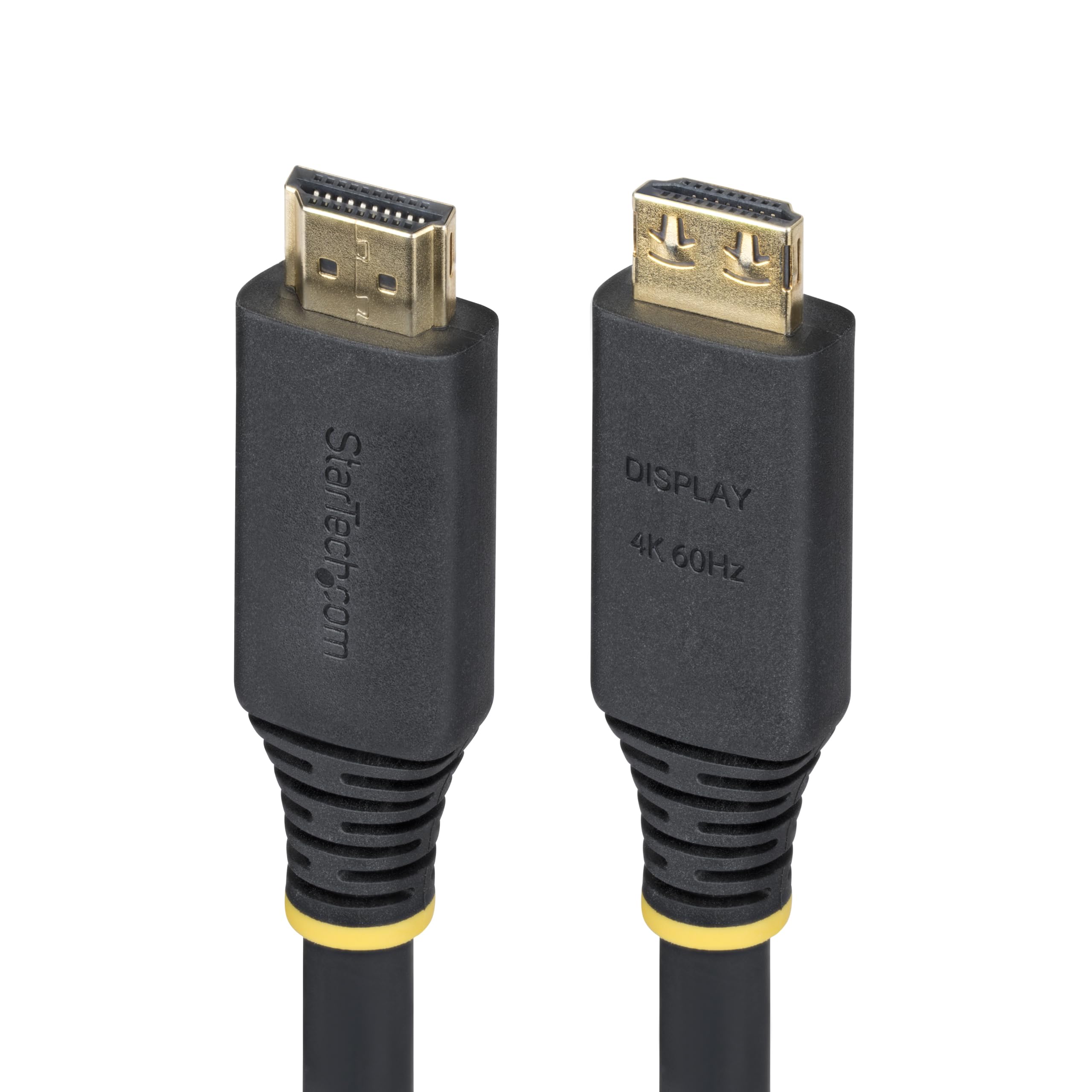 StarTech.com Câble HDMI Haut Débit de 10,6m avec Connecteur à Pince, 4K 60Hz/1440p 144Hz, 18Gbps, UHD HDMI 2.0, TPE