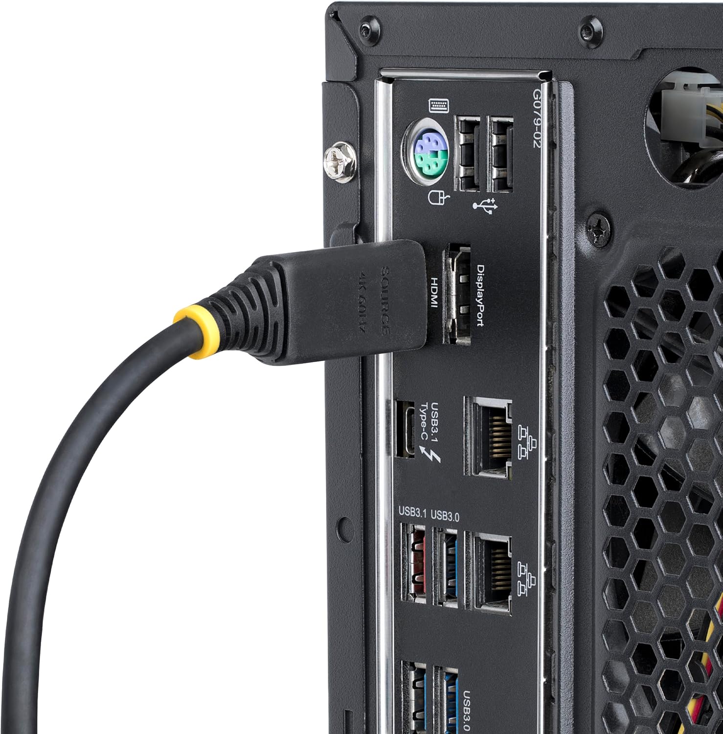 StarTech.com Câble HDMI Haut Débit de 10,6m avec Connecteur à Pince, 4K 60Hz/1440p 144Hz, 18Gbps, UHD HDMI 2.0, TPE