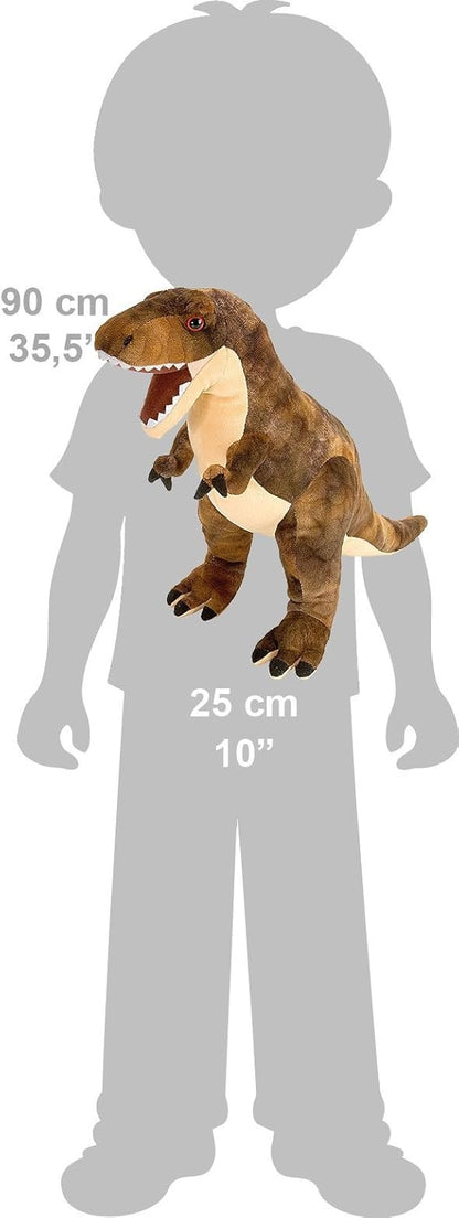 Wild Republic Dinosauria Mini T-Rex, Dinosauro Di Peluche, Pupazzo Dinosauro, Peluche Per Regalo Di Compleanno, Imbottitura Realizzata Partendo Da Bottiglie Riciclate, 25 cm