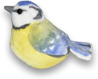 Wild Republic - Aves, Herrerillo con Sonidos Reales Peluche, 13-16 cm (19483