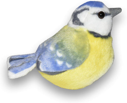 Wild Republic - Aves, Herrerillo con Sonidos Reales Peluche, 13-16 cm (19483