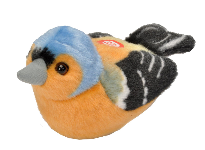 Wild Republic - Aves, Pinzón con Sonidos Reales Peluche, 13-16 cm (19484