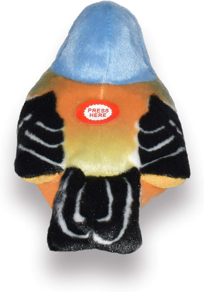 Wild Republic - Aves, Pinzón con Sonidos Reales Peluche, 13-16 cm (19484