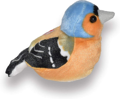 Wild Republic - Aves, Pinzón con Sonidos Reales Peluche, 13-16 cm (19484