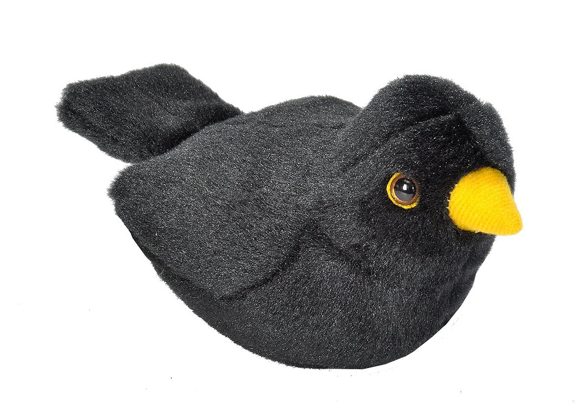 Wild Republic- Blackbird Bird RSPB, Color Negro, 13-16 cm (19489