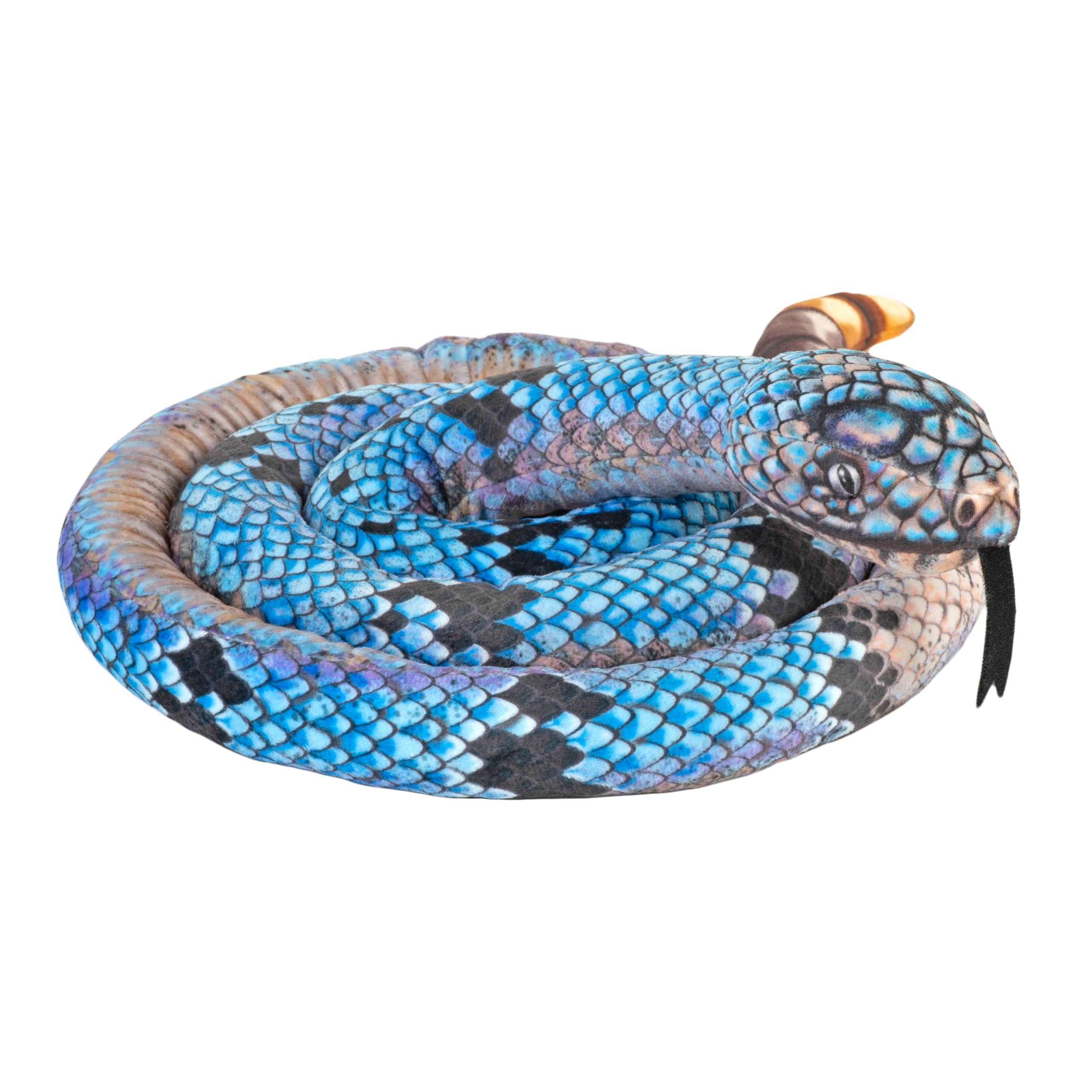 Wild Republic Living Earth Serpenti Blue Rock Rattlesnake, animali di peluche, 152,4 cm, riempimento, bottiglie d'acqua riciclate