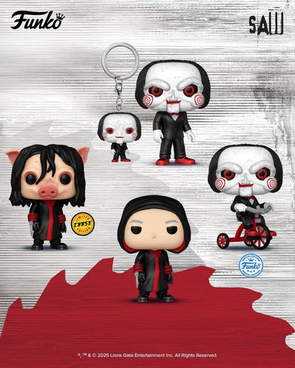 Funko Pop! Keychain: Saw 10th Anniversary - Billy - Neuartiger Schlüsselanhänger - Vinyl-Minifigur Zum Sammeln - Strumpffüller - Geschenkidee - Offizielle Handelswaren - Movies Fans - Minifigur