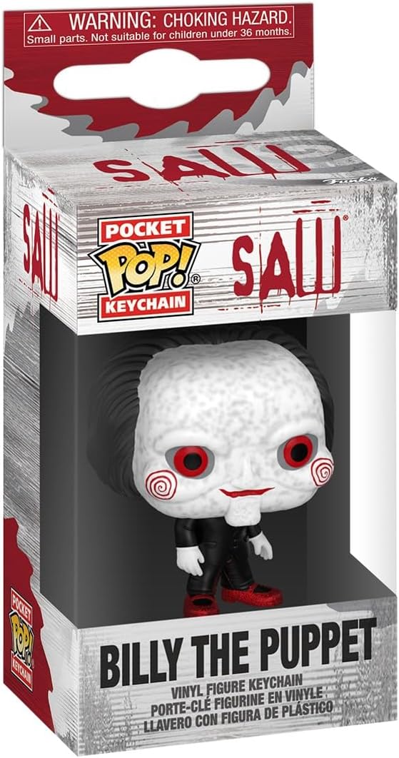 Funko Pop! Keychain: Saw 10th Anniversary - Billy - Neuartiger Schlüsselanhänger - Vinyl-Minifigur Zum Sammeln - Strumpffüller - Geschenkidee - Offizielle Handelswaren - Movies Fans - Minifigur
