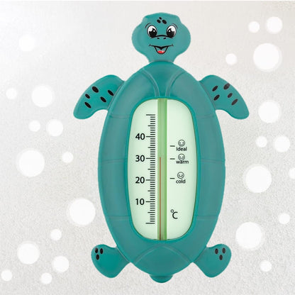Reer - Bath Thermometer - Turtle - Green - 10 X 13 Cm