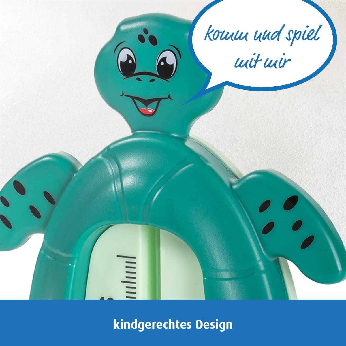Reer - Bath Thermometer - Turtle - Green - 10 X 13 Cm