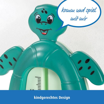 Reer - Bath Thermometer - Turtle - Green - 10 X 13 Cm