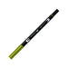 Tombow ABT 076 Dual Brush Pen - Green Ochre