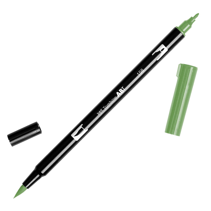 Tombow ABT 158 Dual Brush Pen - Dark Olive