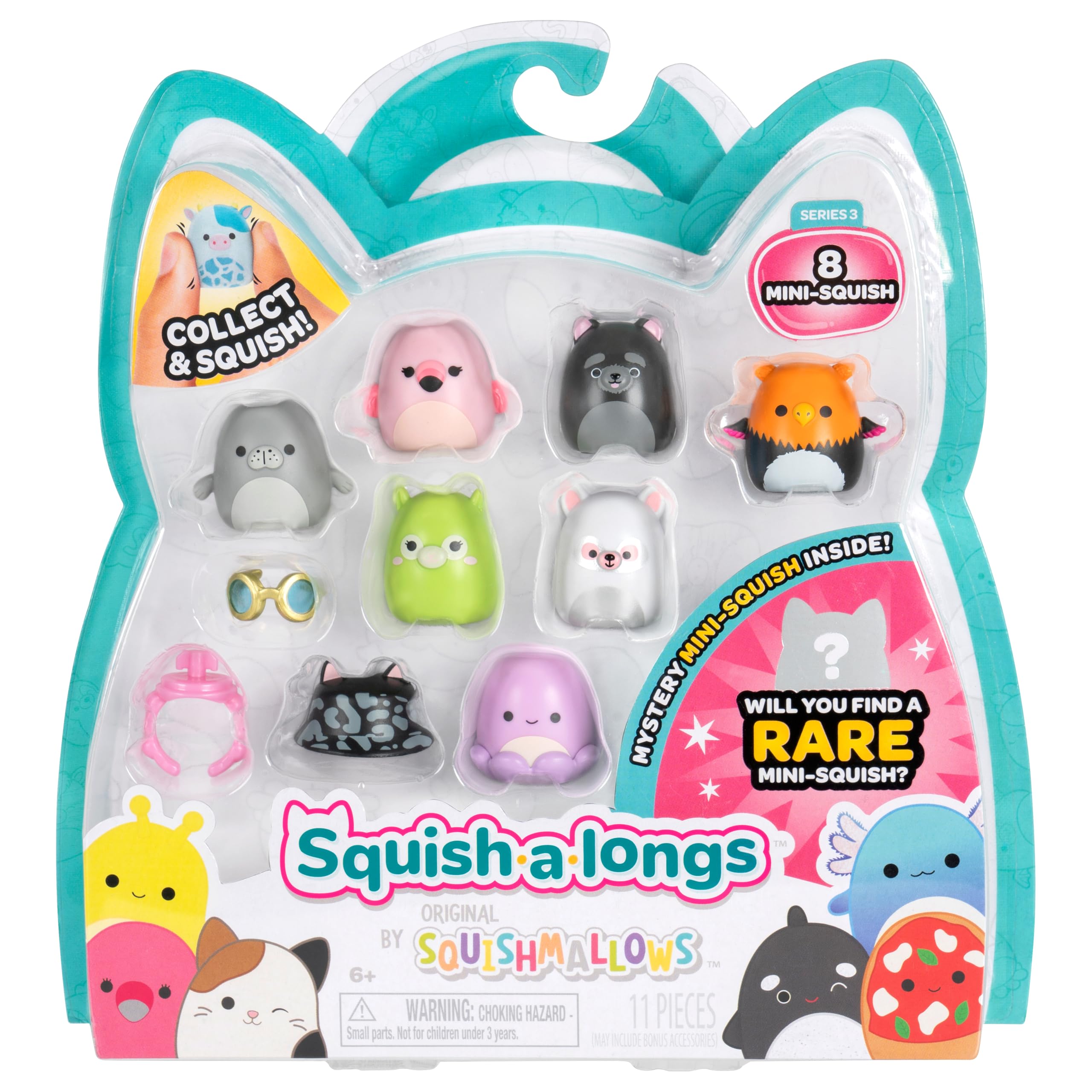 Squishalongs - 8 Pack (Style 3) W3