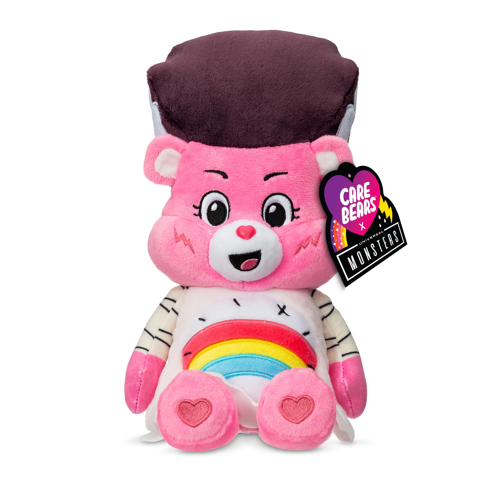 Care Bears Cheer As Bride of Frankenstein Universal Monsters 22cm Soft Plush Toy