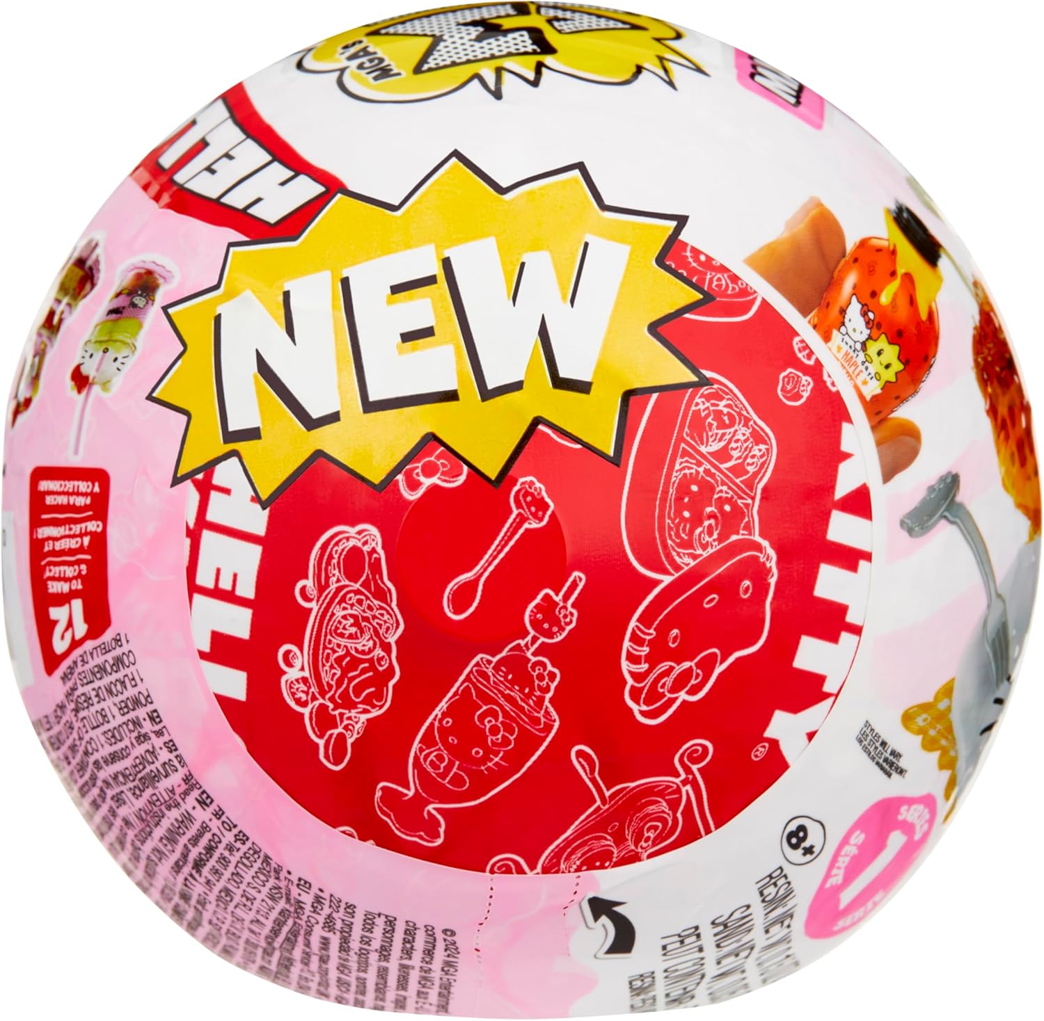 MGA's Miniverse Make It Mini Food Sanrio Hello Kitty - Mini Objets à Collectionner, Emballage Opaque Mystère, Jeu Résine DIY, Réplique de Nourriture À Partir de 8 Ans, Non Comestible