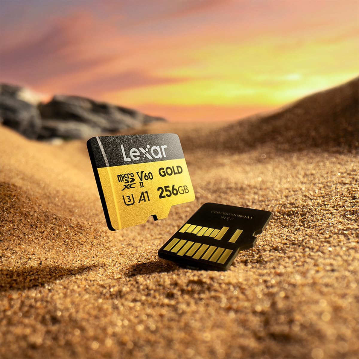 microSDXC Gold Series UHS-II 256GB V60 Memory Card
