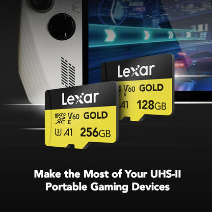 microSDXC Gold Series UHS-II 256GB V60 Memory Card