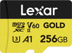 microSDXC Gold Series UHS-II 256GB V60 Memory Card