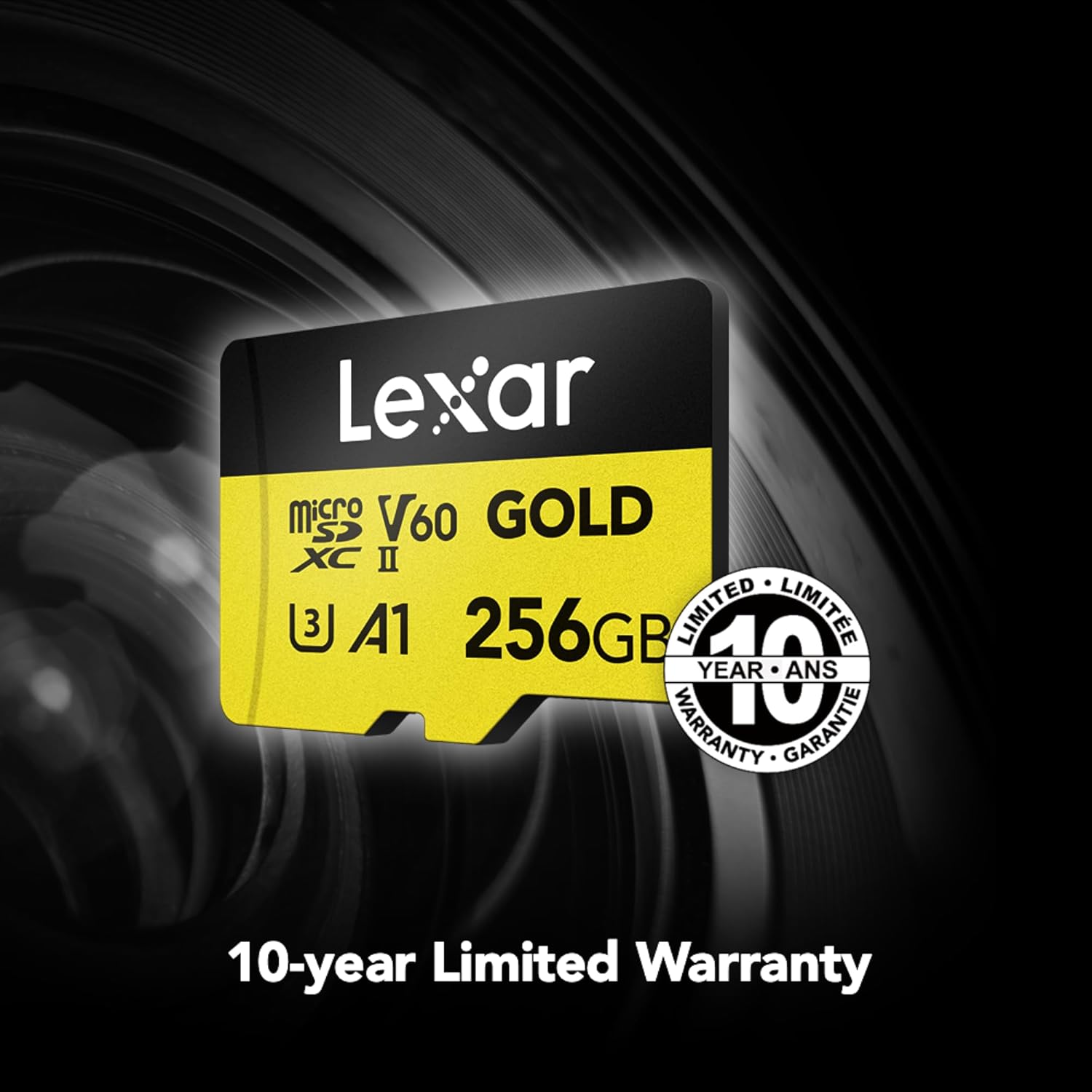 microSDXC Gold Series UHS-II 256GB V60 Memory Card