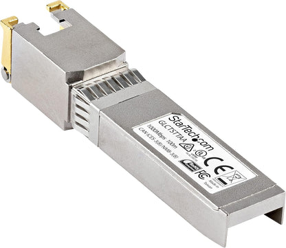 StarTech.com Cisco GLC-T Compatible SFP Module - 1000BASE-T - SFP to RJ45 Cat6/Cat5e - 1GE Gigabit Ethernet SFP - RJ-45 100m - Cisco Firepower, ASR920, IE2000 (GLCTSTTAA)