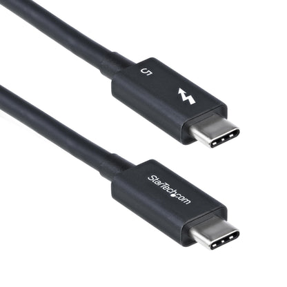 StarTech.com Cable Thunderbolt 5 Certificado de 80cm - 80/120Gbps - PD de 240W - 8K 60Hz - Compatible con TB4/USB-C