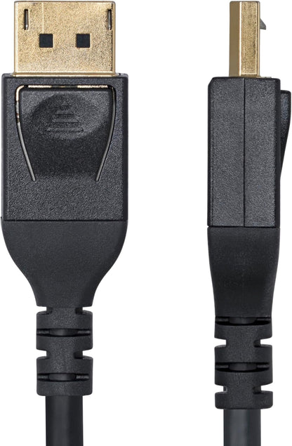 StarTech.com 10ft (3m) Mini DisplayPort to DisplayPort 1.4 Cable, 8K 60Hz/4K 120Hz HBR3 HDR, UHD mDP to DP 1.4 Cord