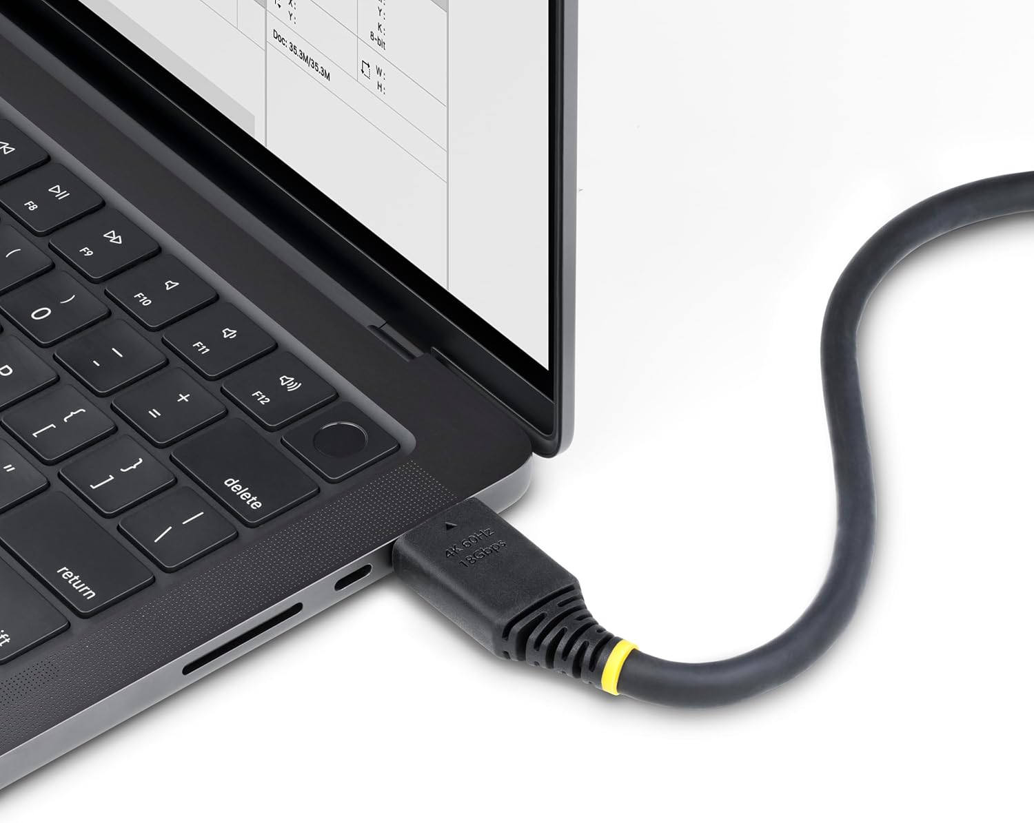 StarTech.com 20ft (6.1m) High Speed HDMI Cable with Gripping Connectors, 4K 60Hz/1440p 144Hz, 18Gbps, UHD HDMI 2.0 Cord, TPE Jacket