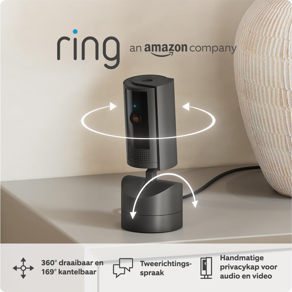 Ring - Pan-Tilt Indoor Cam, Black