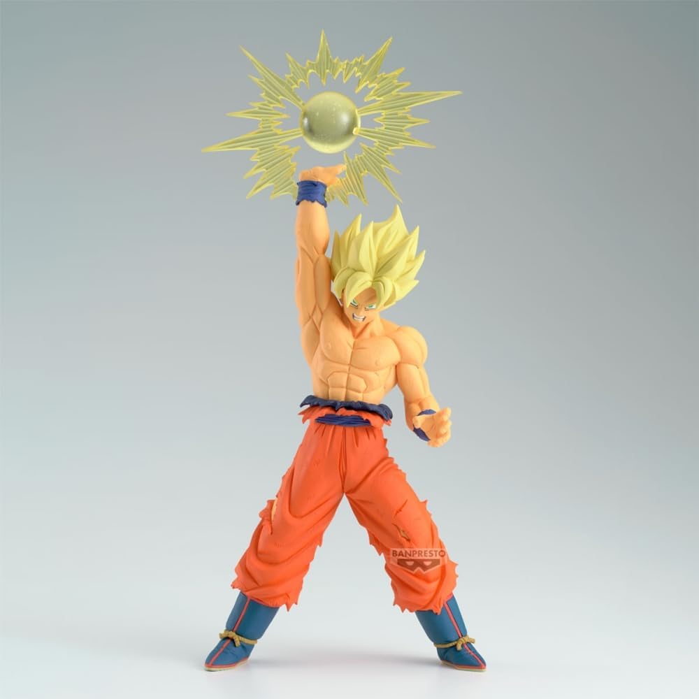 Goku Super Saiyan Statue With Energy Ball 17Cm