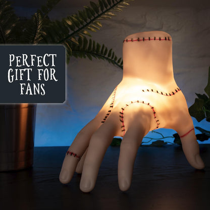 Blue Sky Studios Wednesday Light, Thing Hand Bedroom Decor, Scary Halloween Lamp, Licensed Wednesday Merchandise and Room Decor for Girls