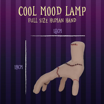 Blue Sky Studios Wednesday Light, Thing Hand Bedroom Decor, Scary Halloween Lamp, Licensed Wednesday Merchandise and Room Decor for Girls