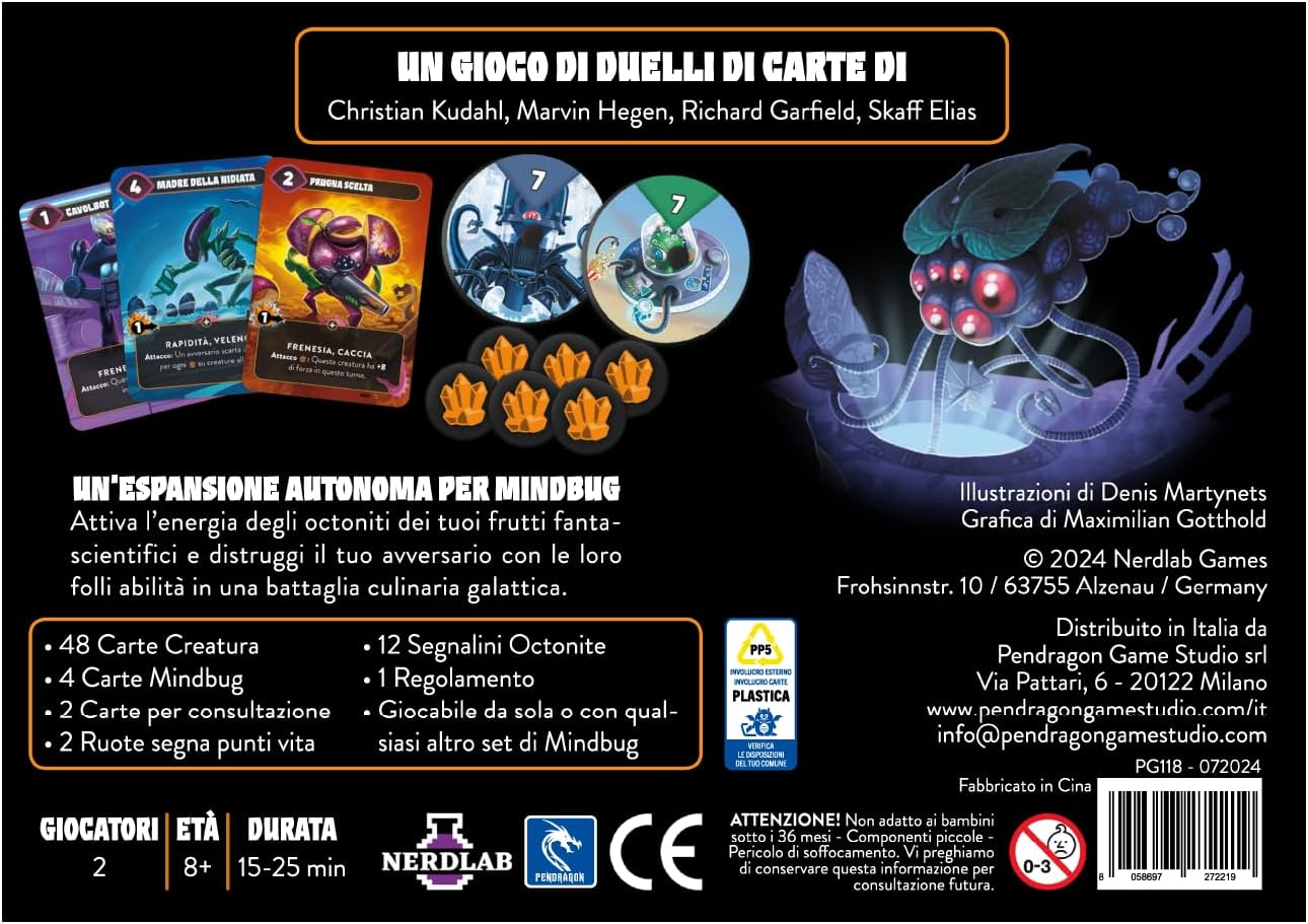 Pendragon - Mindbug Tuttifrutti Galassia | Edizione italiana |Gioco di Carte | Età 8+ | 2 Giocatori