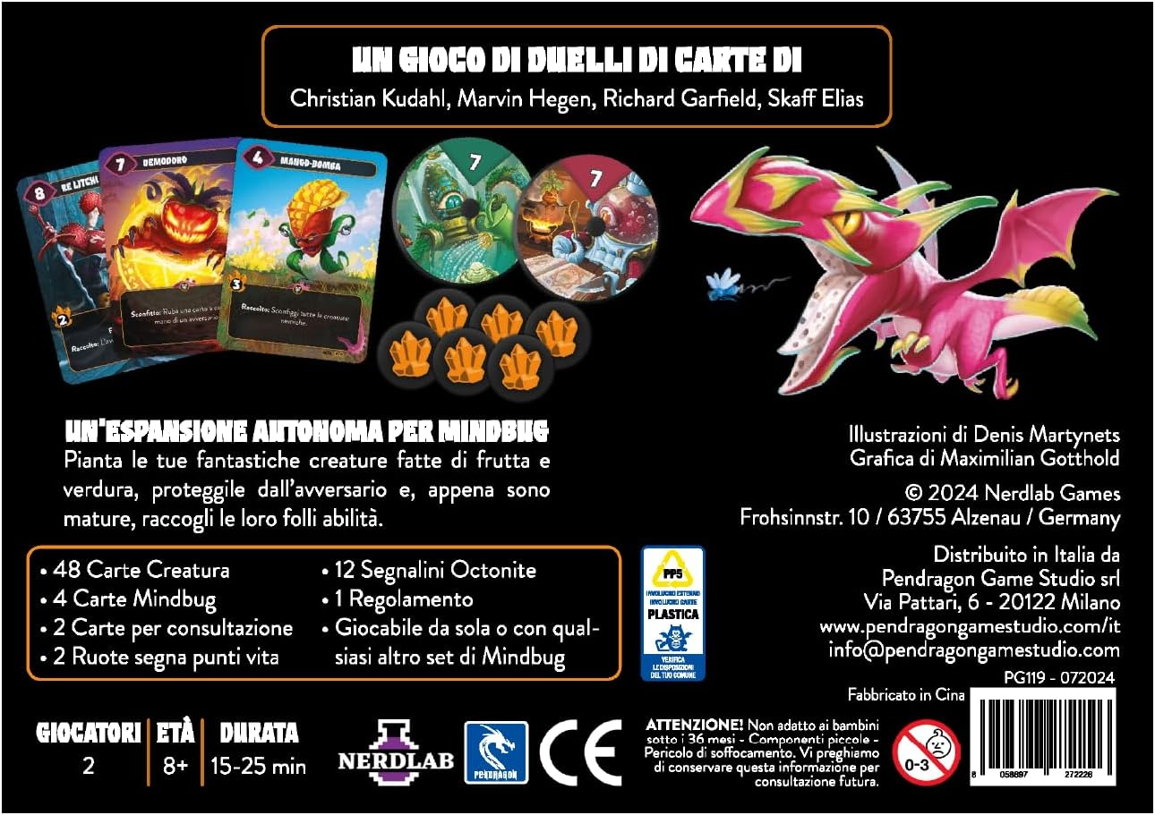 Pendragon - Mindbug Tuttifrutti Regno| Edizione italiana |Gioco di Carte | Età 8+ | 2 Giocatori