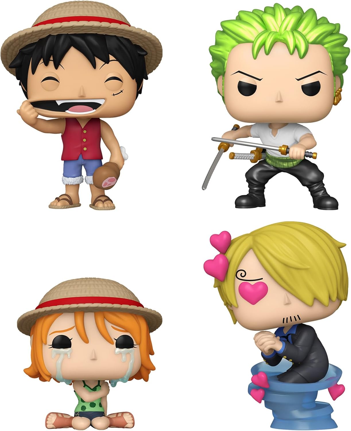 Funko Pop! Animation: One Piece - Refresh 4 Pack - Collectable Vinyl Figure - Gift Idea - Official Merchandise - Toys for Kids & Adults - Anime Fans - Model Figure for Collectors and Display