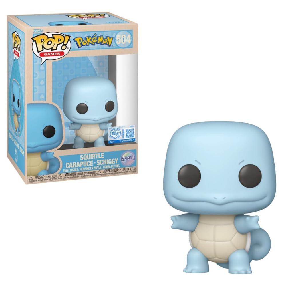 Funko Pop! Pokémon #504 - Squirtle/Carapuce/Schiggy | Collectible Vinyl Figure | Official Edition