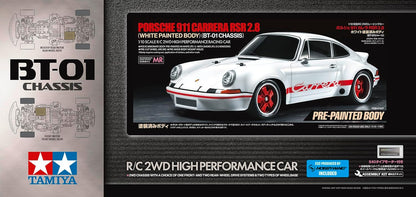 TAMIYA 47507 1:10 RC Porsche Carrera RSR 2.8 Verniciato BT-01 - Auto telecomandata, Veicolo, Modellismo, Assemblaggio, Hobby, RC Kit