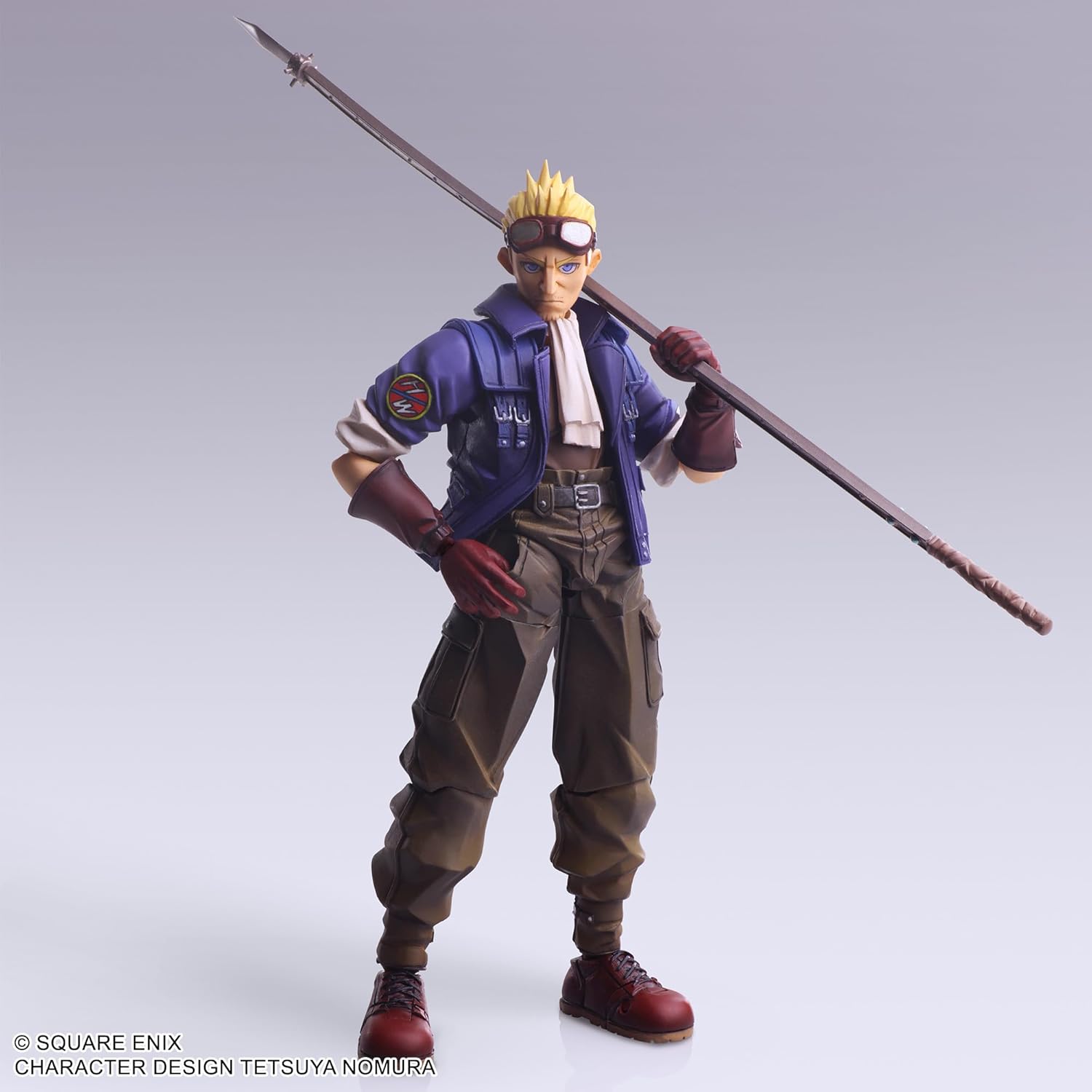 Final Fantasy VII Bling Arts (Sid Highwind) - Action figure preverniciata in PVC