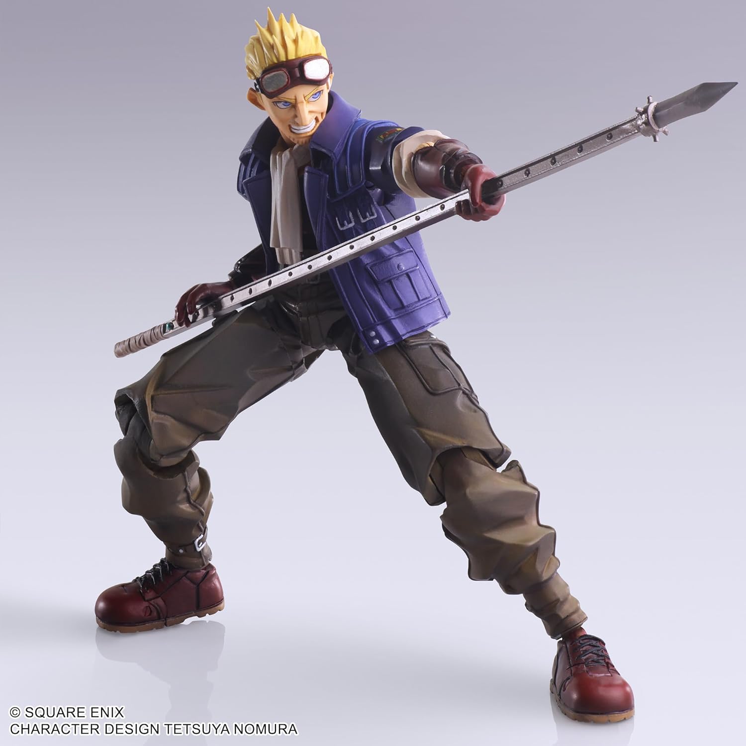 Final Fantasy VII Bling Arts (Sid Highwind) - Action figure preverniciata in PVC