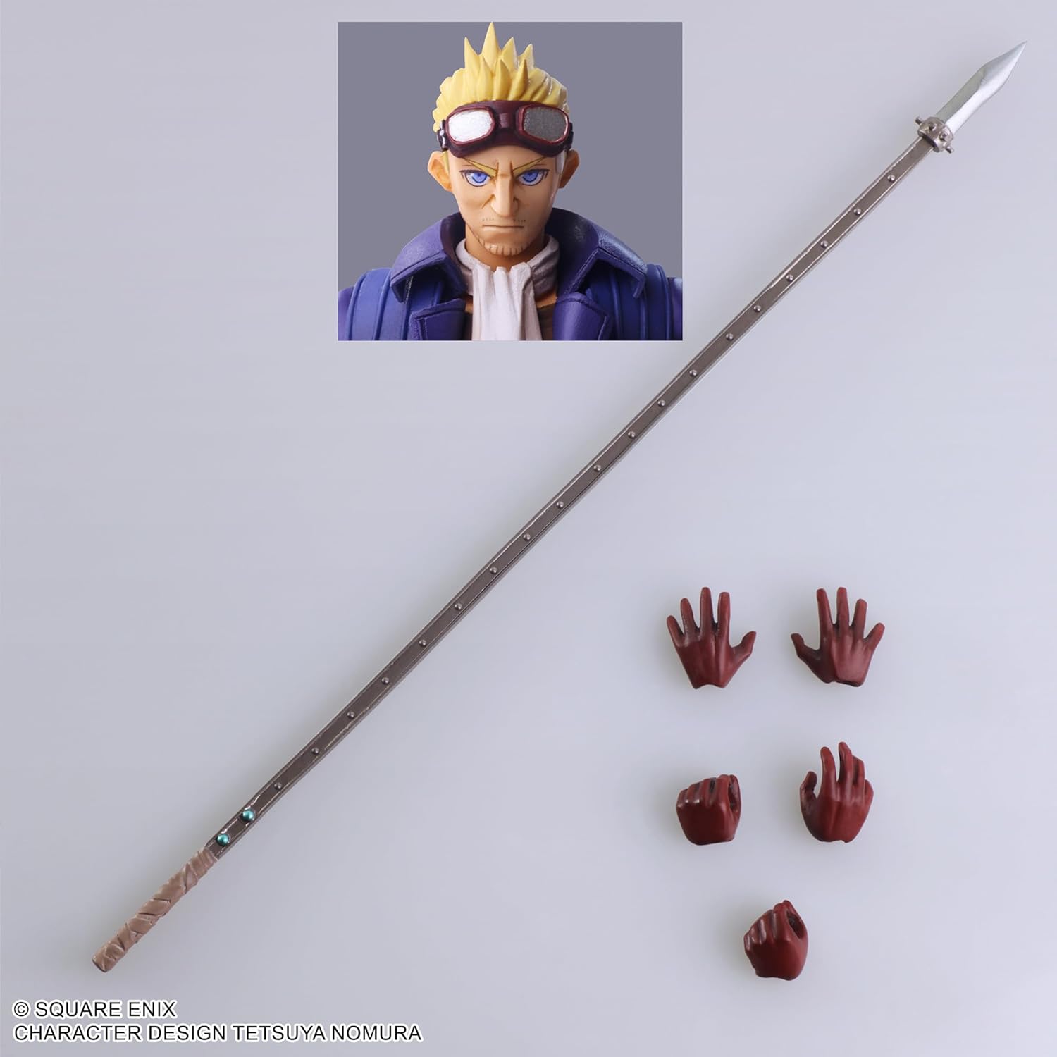 Final Fantasy VII Bling Arts (Sid Highwind) - Action figure preverniciata in PVC