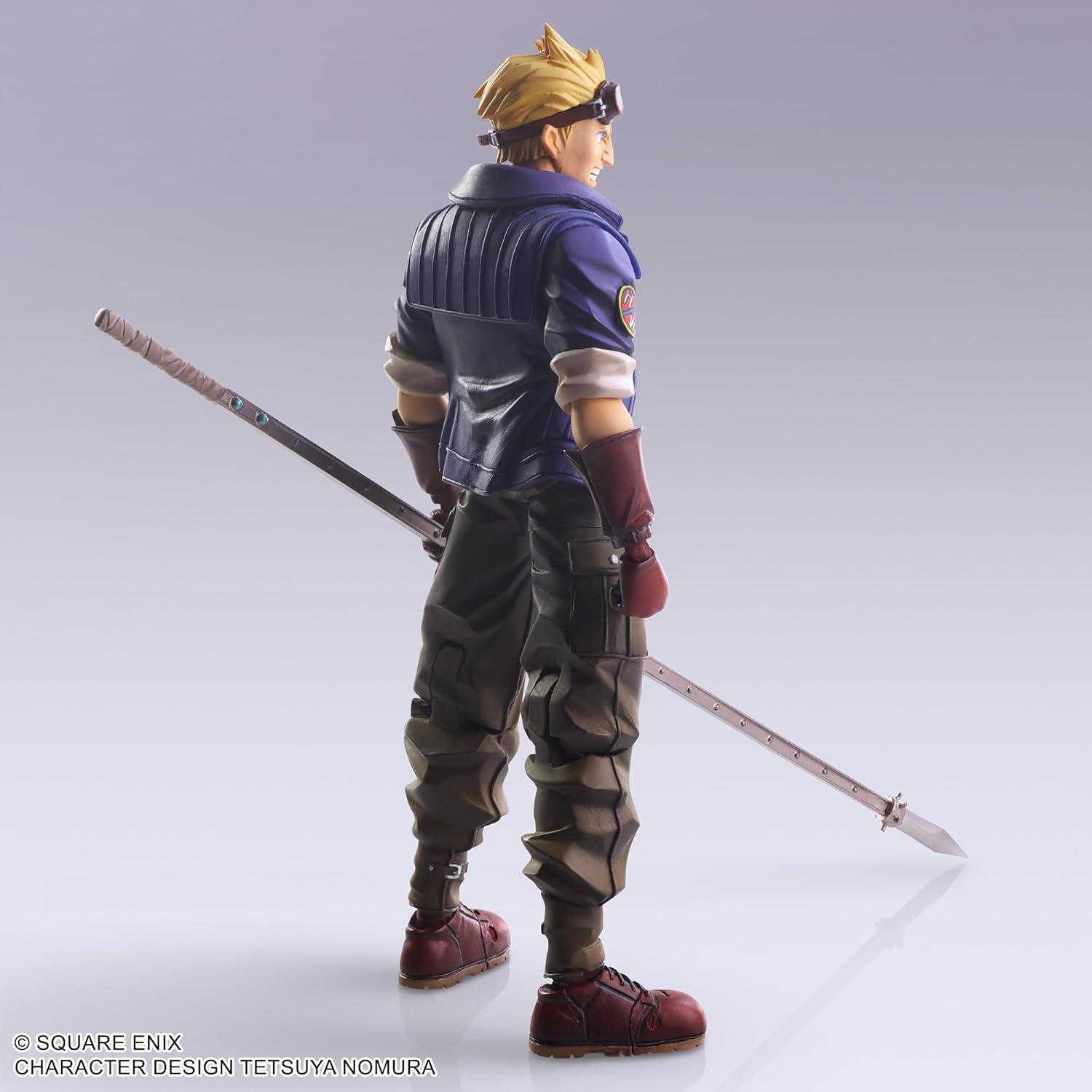 Final Fantasy VII Bling Arts (Sid Highwind) - Action figure preverniciata in PVC