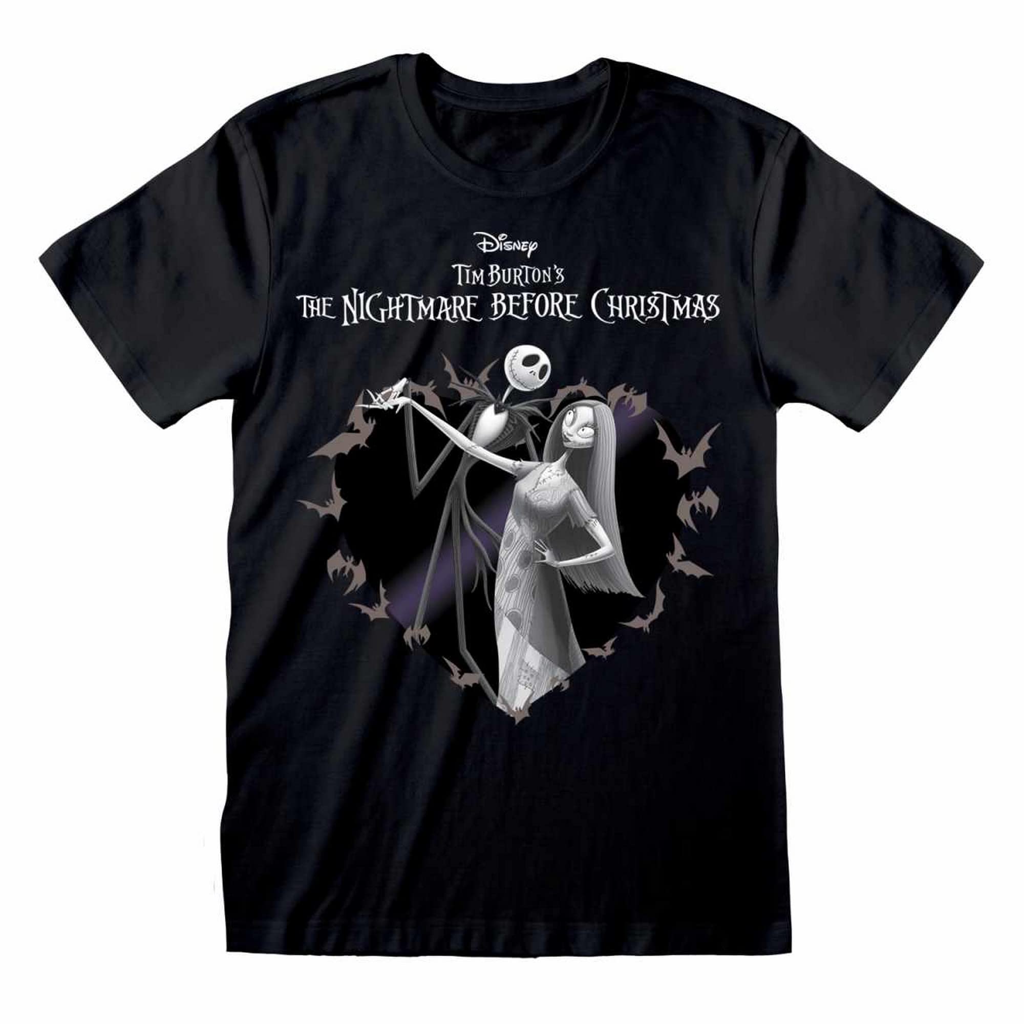 Heroes Inc Nightmare Before Christmas-t-Shirt-Bat Heart m, Unisex Adult Gadgets, Multicolor, Standard