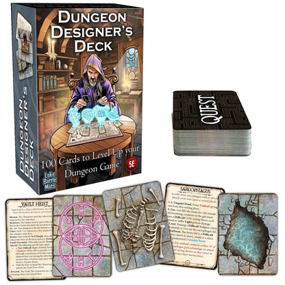 Loke, Dungeon Designers Deck Deal Your Own Dungeon - for Ages 14 and Up