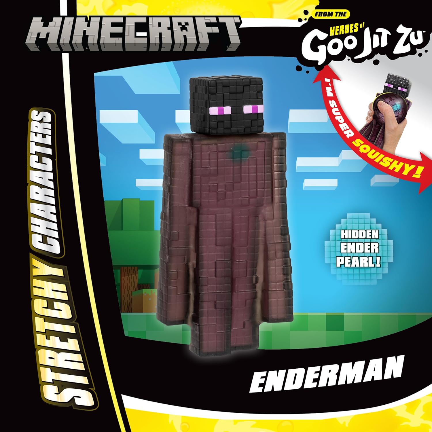 Heroes of Goo Jit Zu Minecraft Stretchy Characters, Collect Enderman With Ender Pearl, Unique Goo Fillings With Hidden Pieces Inside.