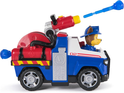 Paw Patrol Fire Rescue: Chase Rescue Fire Cruiser with Action Figure, Projectile Launcher, and Toy Truck, Kids Toys for Boys and Girls Ages 3 and Up