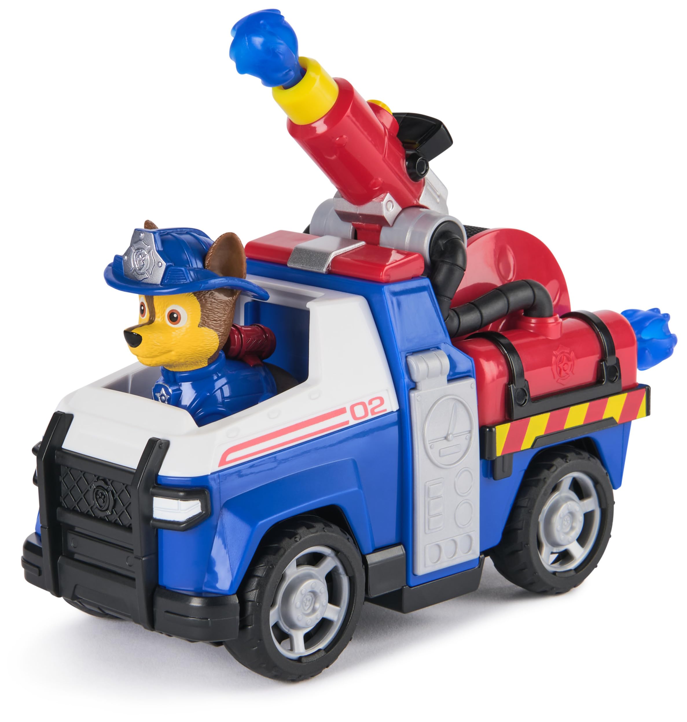 Paw Patrol Fire Rescue: Chase Rescue Fire Cruiser with Action Figure, Projectile Launcher, and Toy Truck, Kids Toys for Boys and Girls Ages 3 and Up