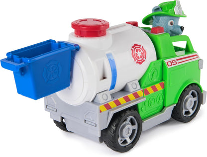 Paw Patrol Fire Rescue: Rocky Rescue Fire Tanker with Action Figure, Grab Claw and Toy Truck, Kids Toys for Boys and Girls Ages 3 and Up