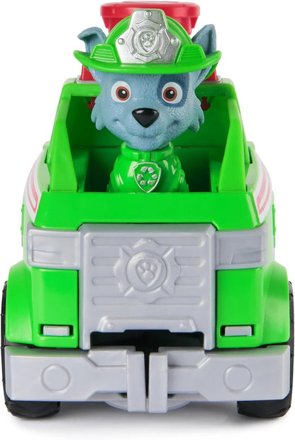 Paw Patrol Fire Rescue: Rocky Rescue Fire Tanker with Action Figure, Grab Claw and Toy Truck, Kids Toys for Boys and Girls Ages 3 and Up