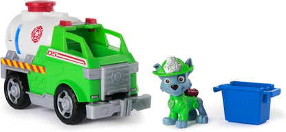 Paw Patrol Fire Rescue: Rocky Rescue Fire Tanker with Action Figure, Grab Claw and Toy Truck, Kids Toys for Boys and Girls Ages 3 and Up