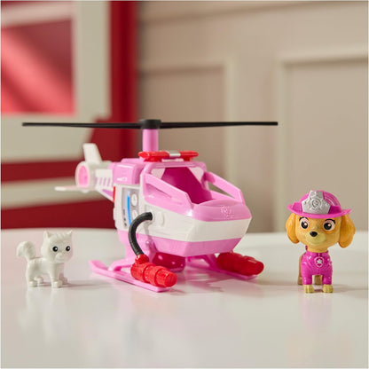 Paw Patrol Fire Rescue: Skye Rescue Fire Chopper with Action Figure, Kitty Friend and Toy Helicopter, Kids Toys for Boys and Girls Ages 3 and Up